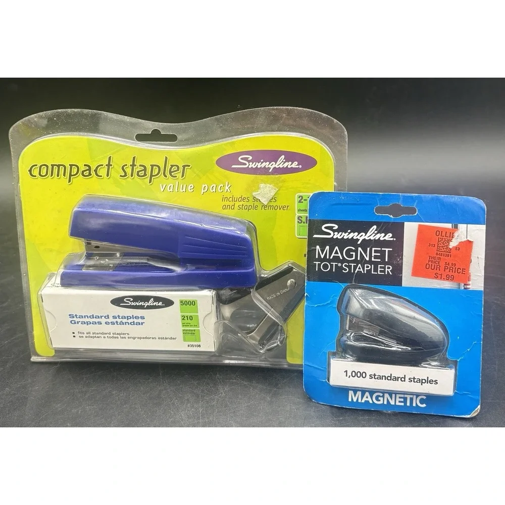Set Of 2 New Swingline Staplers With Puller And Staples Office School Home